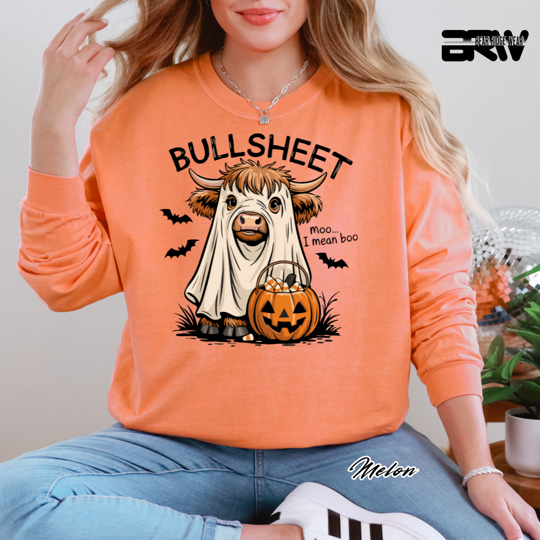 'Bull Sheet-Boo' Fall Long-Sleeve Tee