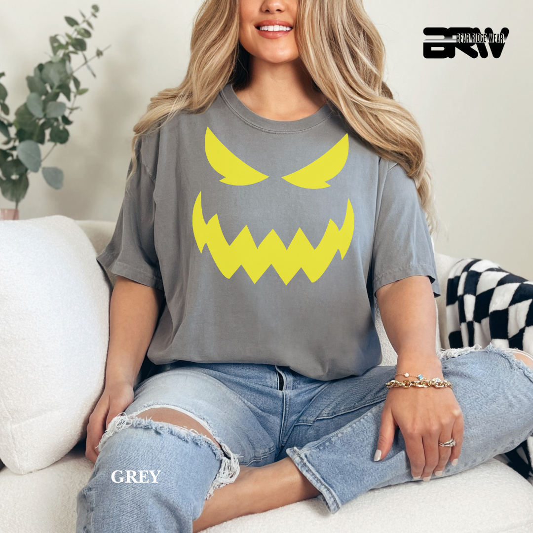 'Scary Pumpkin face' Fall Tee