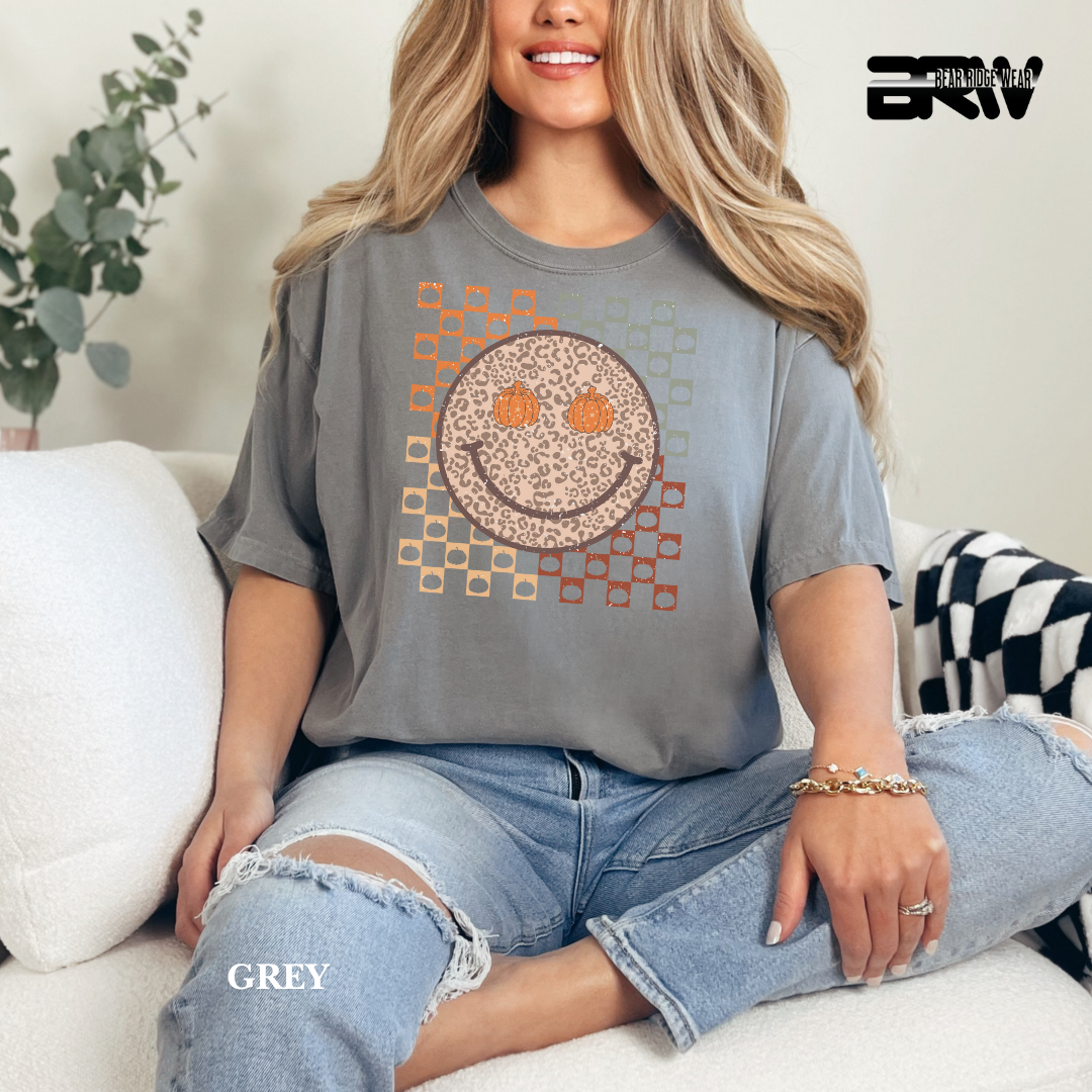 'Happy Face Pumpkin Eyes' Fall Tee