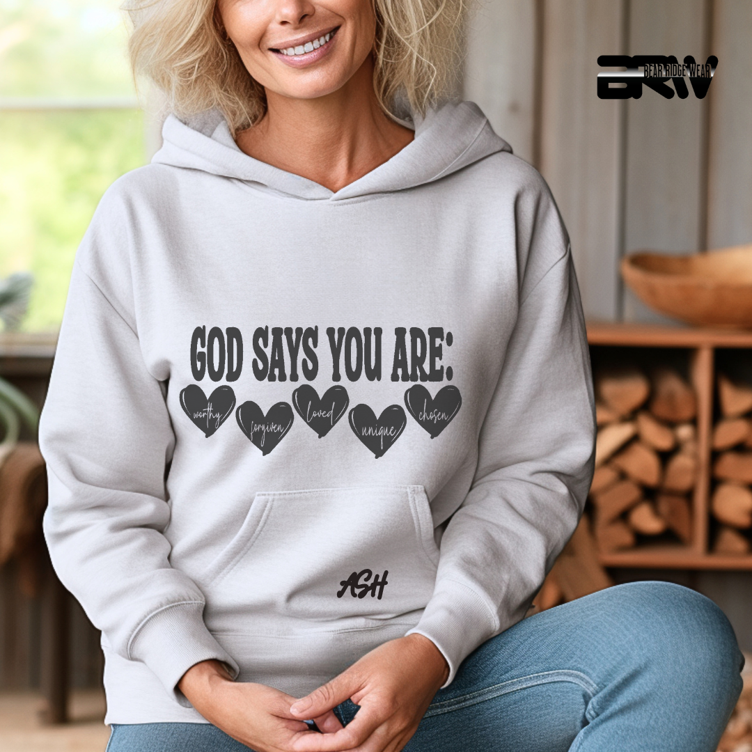 'God Says You Are' Faith Hoodie