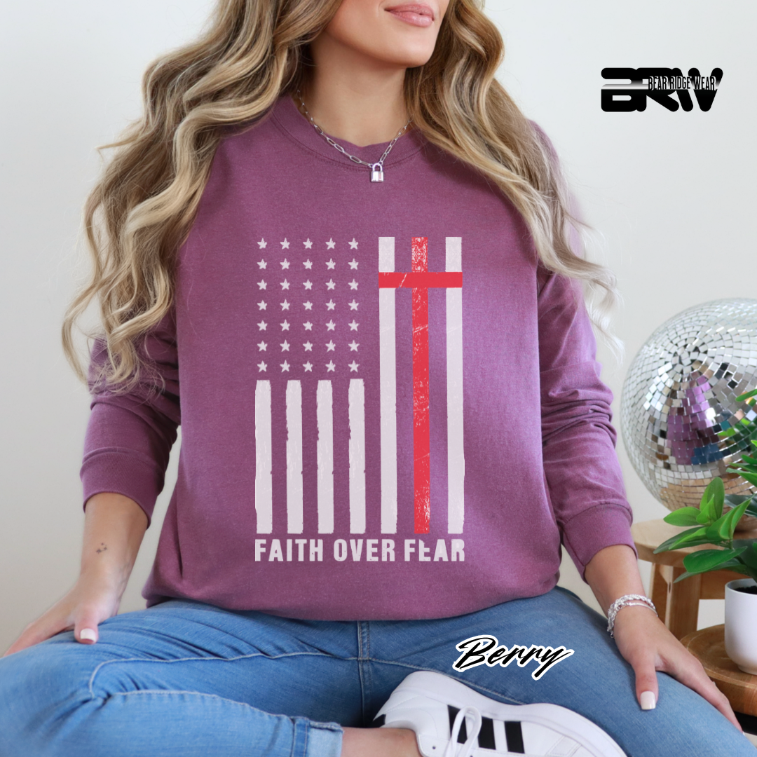 'Faith Over Fear' Faith Long-Sleeve Tee