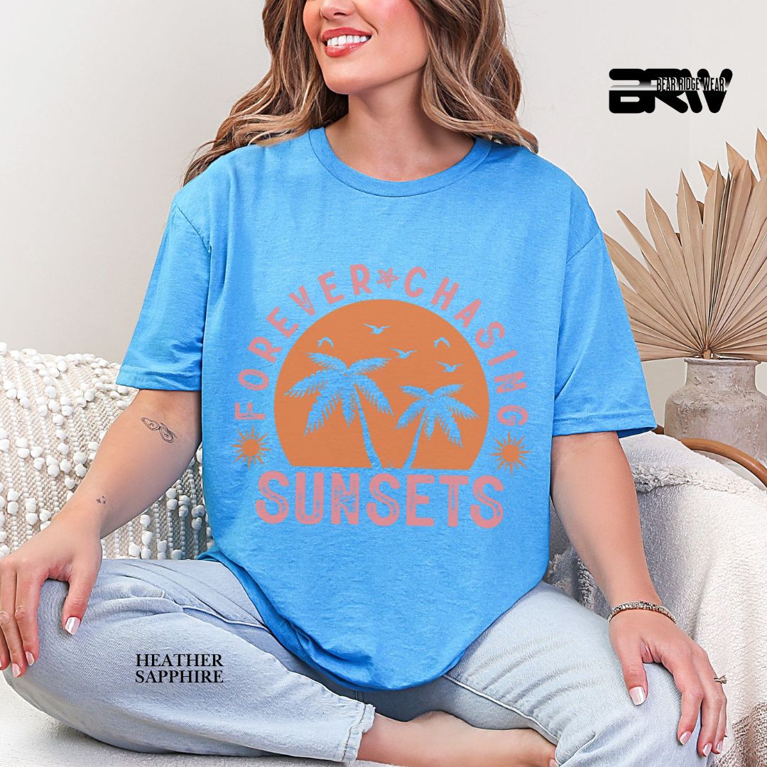 'Forever Chasing Sunsets' Summer Tee