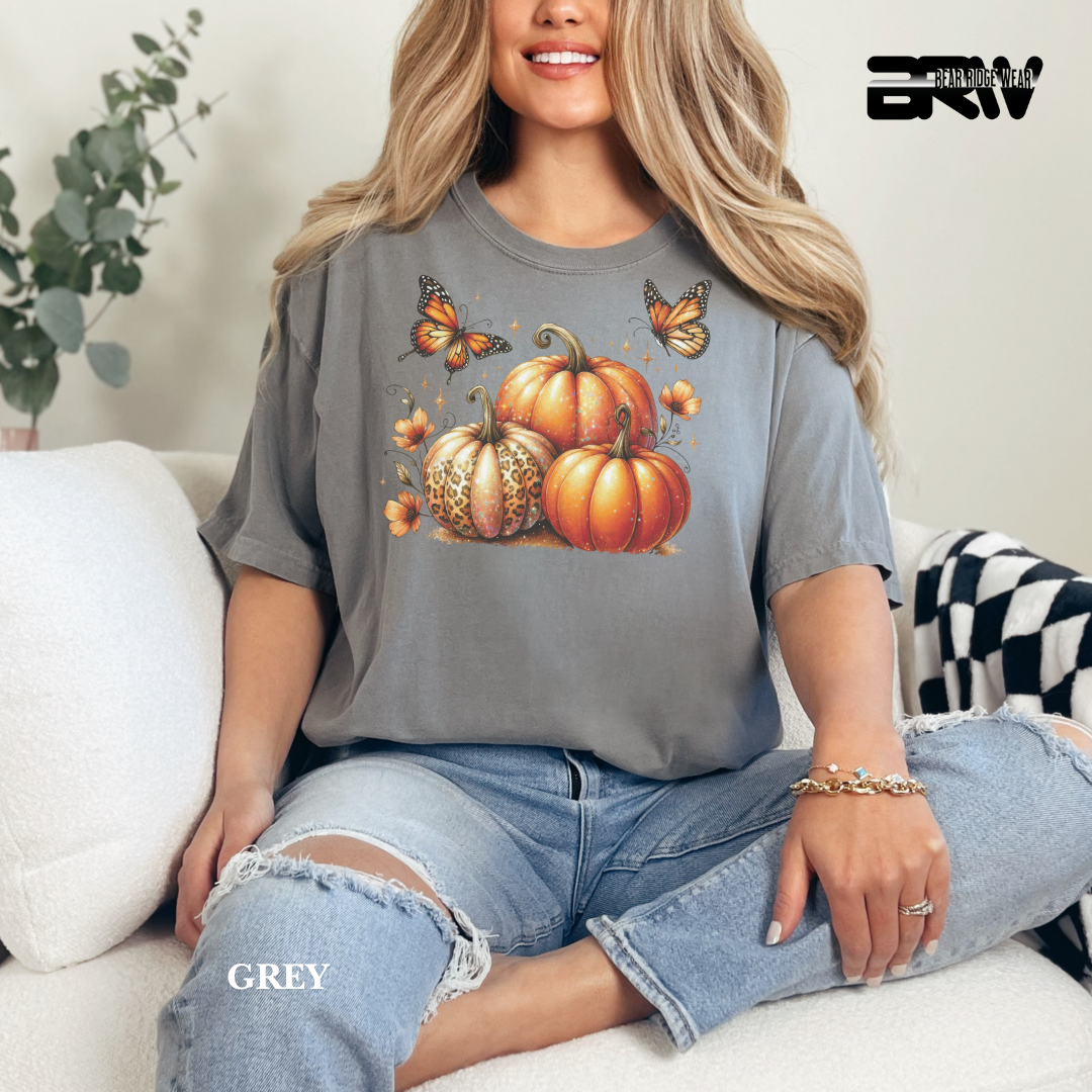 'Pumpkins And Butterflies' Fall Tee