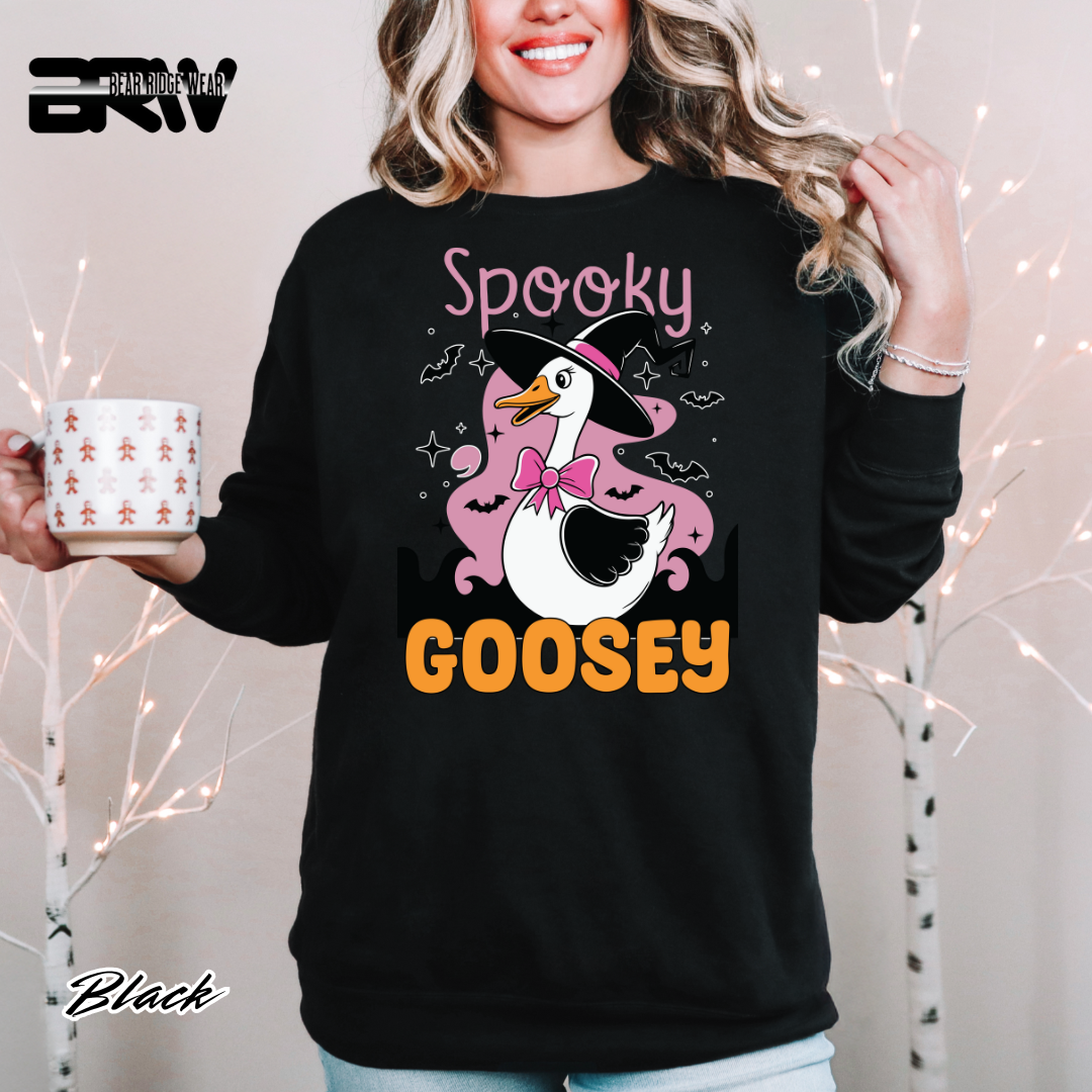 'Spooky Goosey' Fall Crewneck Sweatshirt