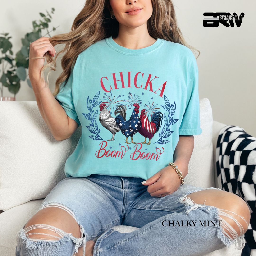 Chicka Boom Boom- Patriotic Tee