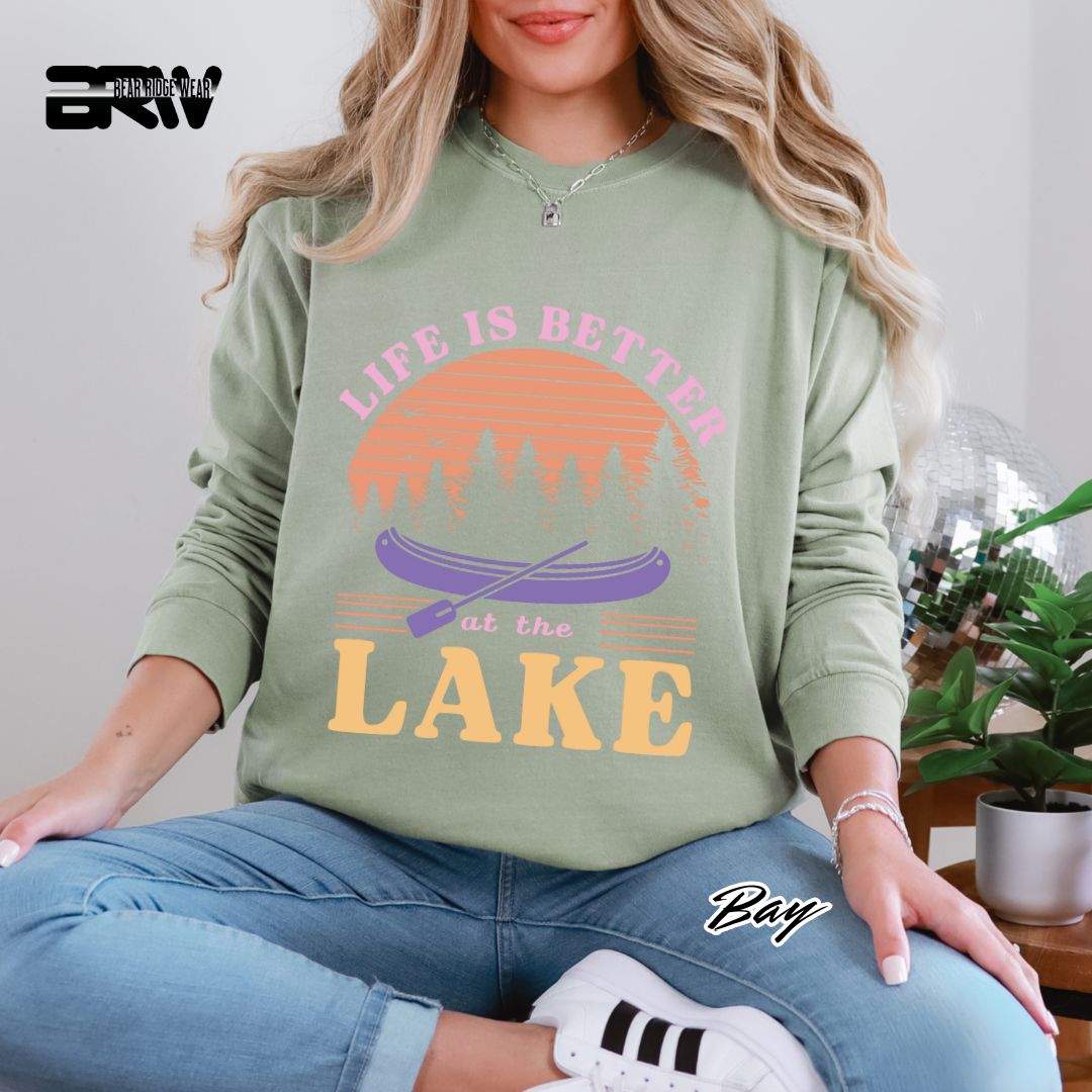 'Life Is Better At The Lake' Summer Long Sleeve Tee