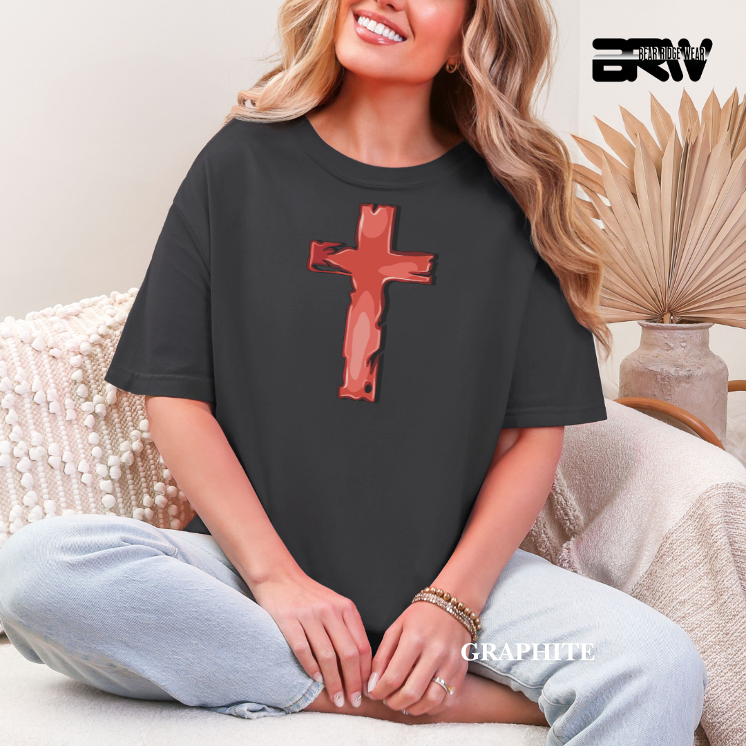 'Cross-Red' Faith Tee