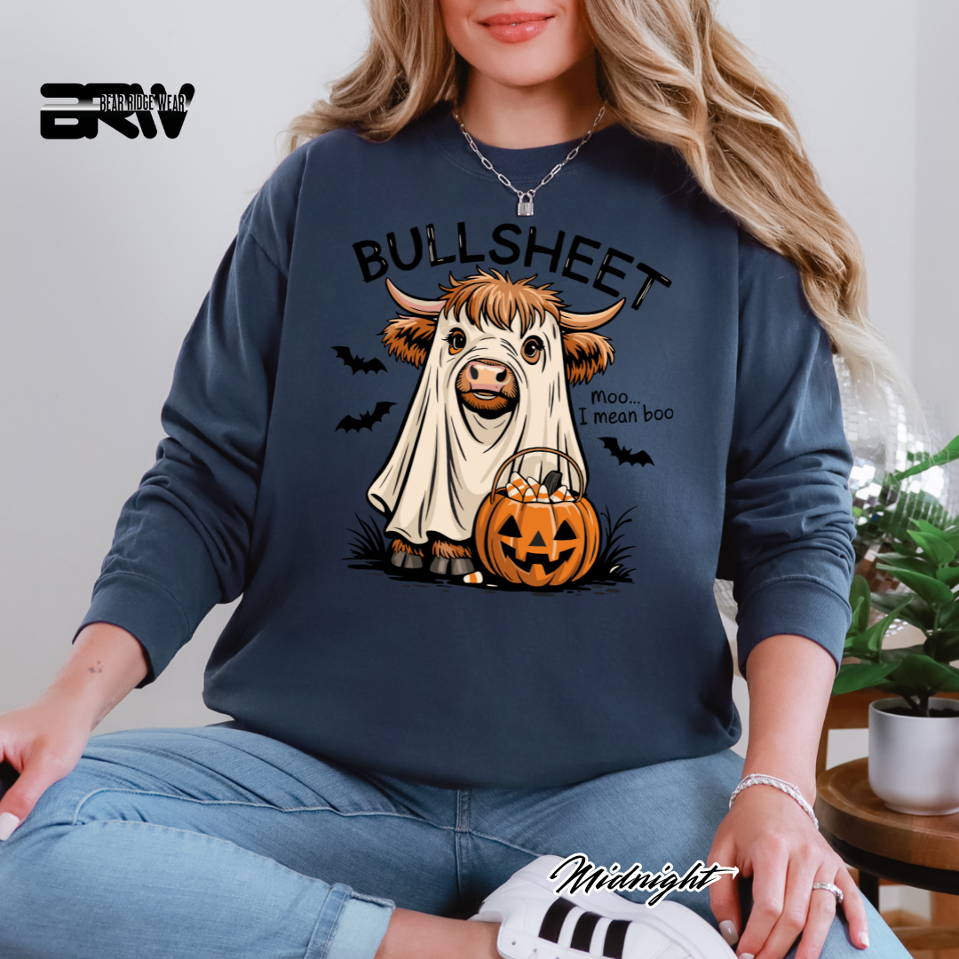 'Bull Sheet-Boo' Fall Long-Sleeve Tee