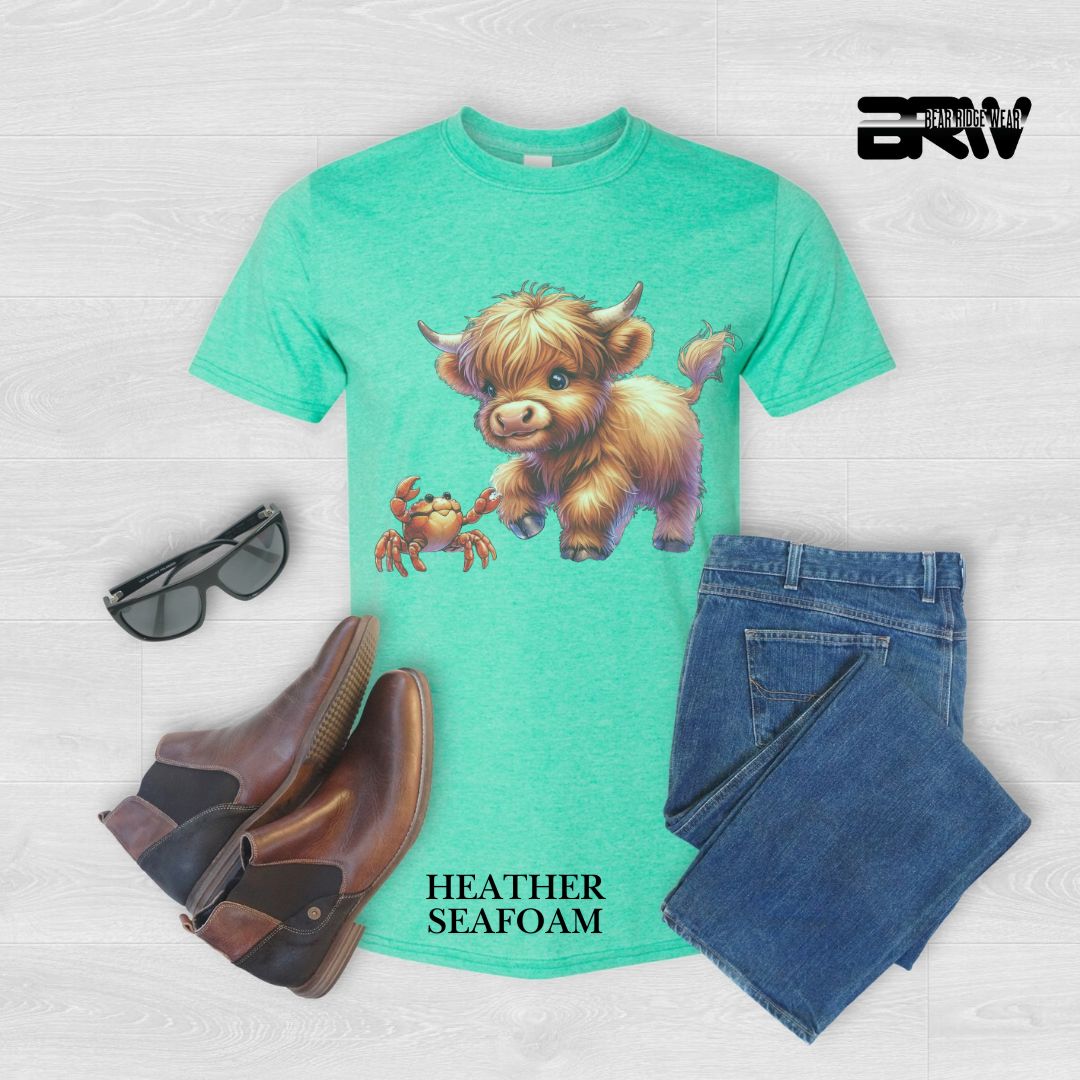 'Highland Cow-Crab  Summer Tee