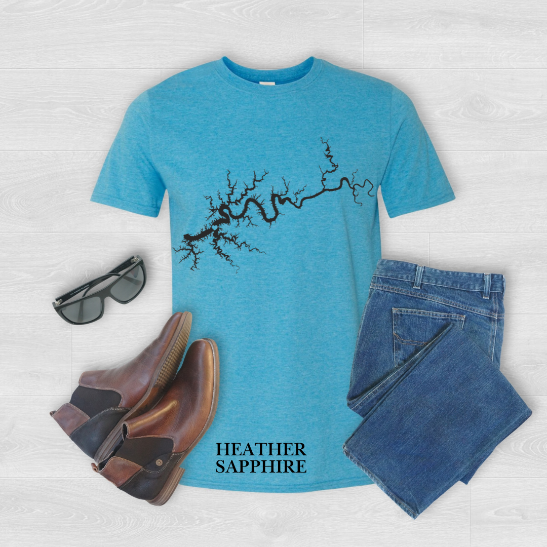 "Black Lake Cumberland Map" Tee