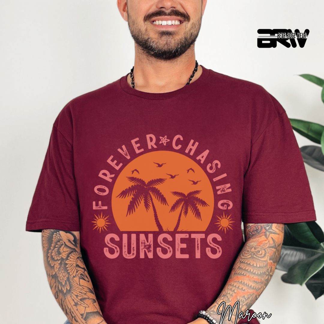 'Forever Chasing Sunsets' Summer T- Shirt