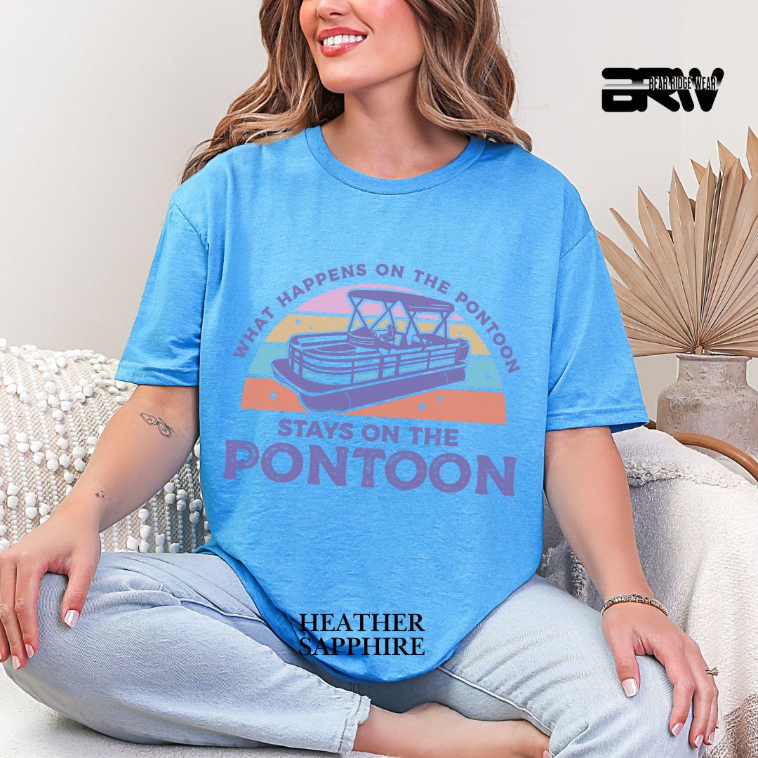 'What Happens To Pontoon'  Summer Tee