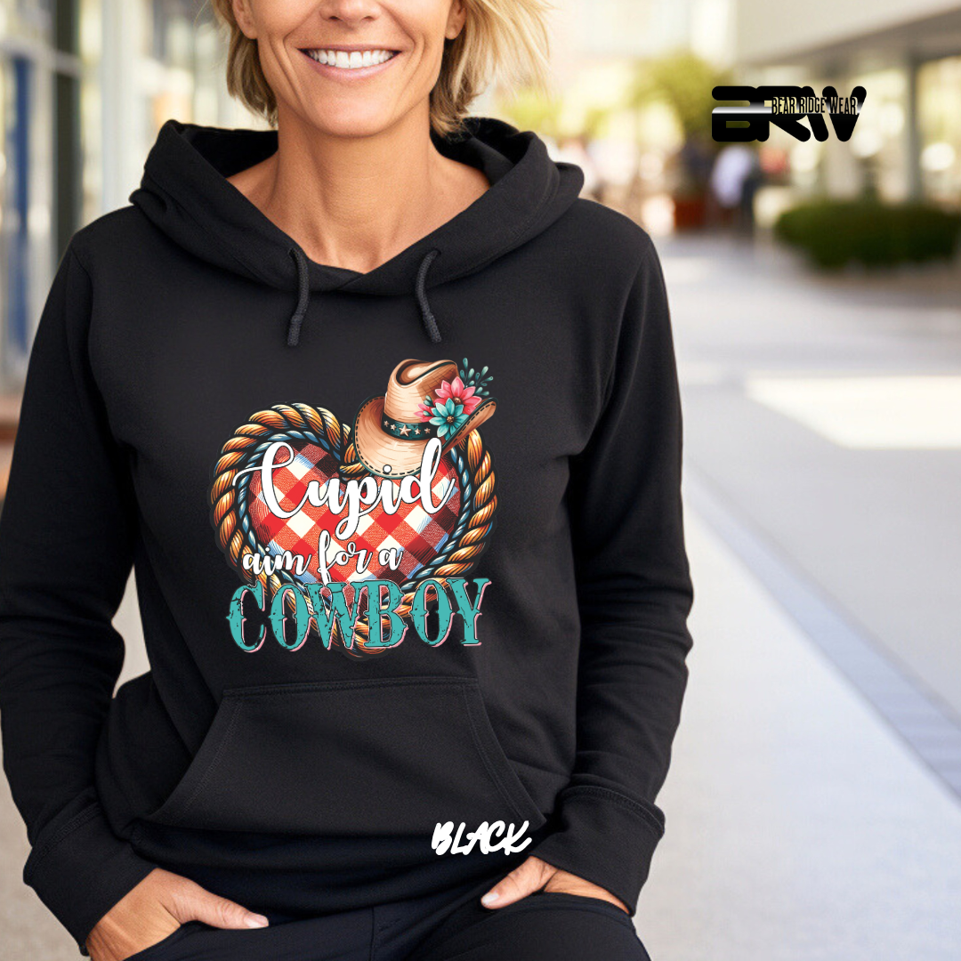 'Cupid Aim for a Cowboy' Hoodie