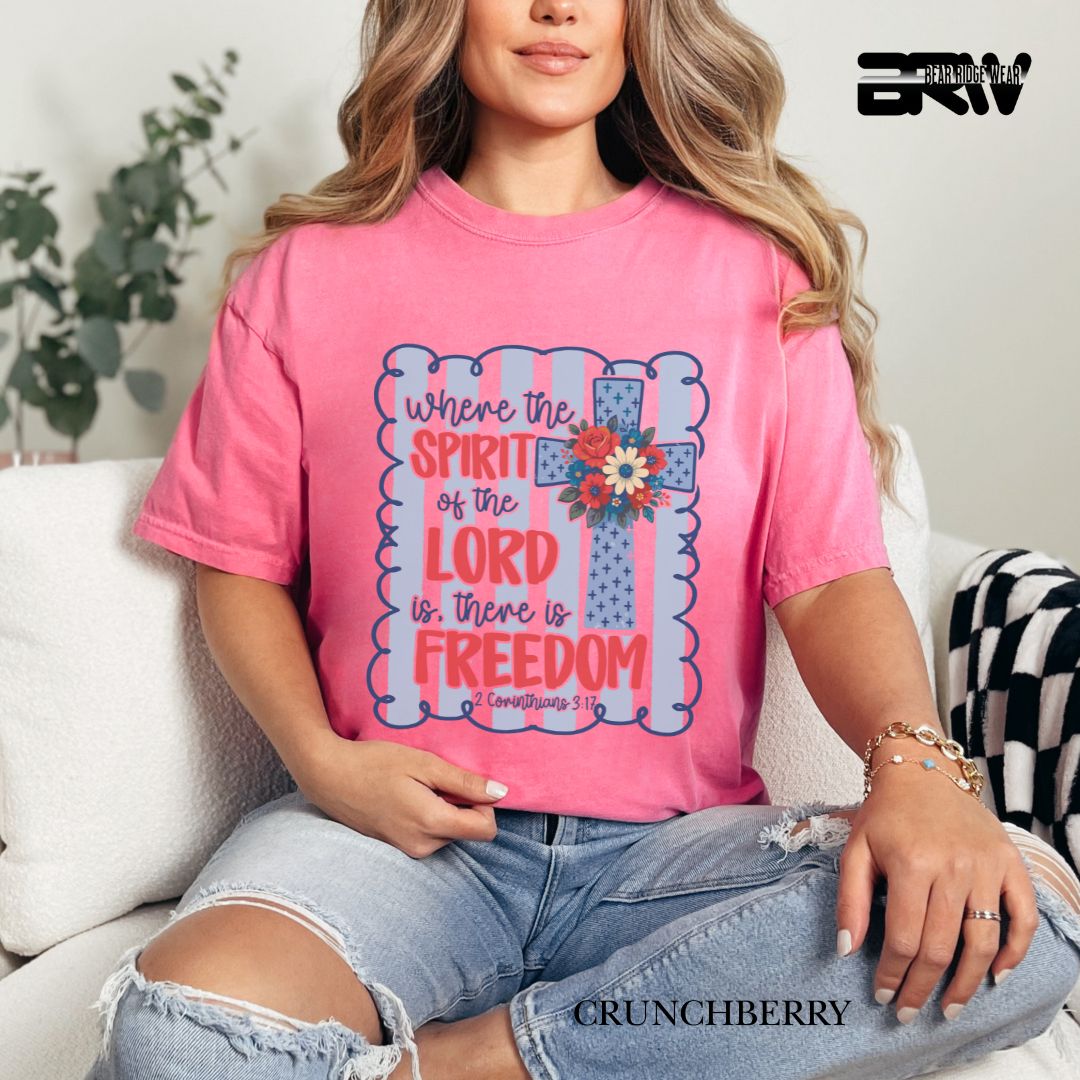 Spirit Of The Lord-Freedom- Patriotic Tee