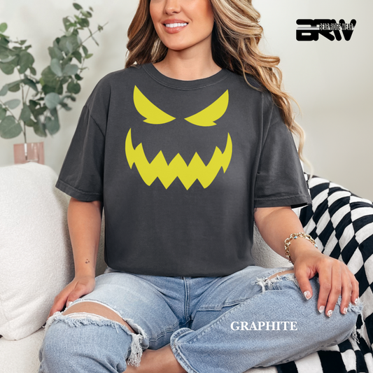 'Scary Pumpkin face' Fall Tee