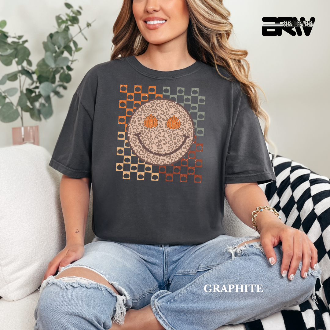 'Happy Face Pumpkin Eyes' Fall Tee