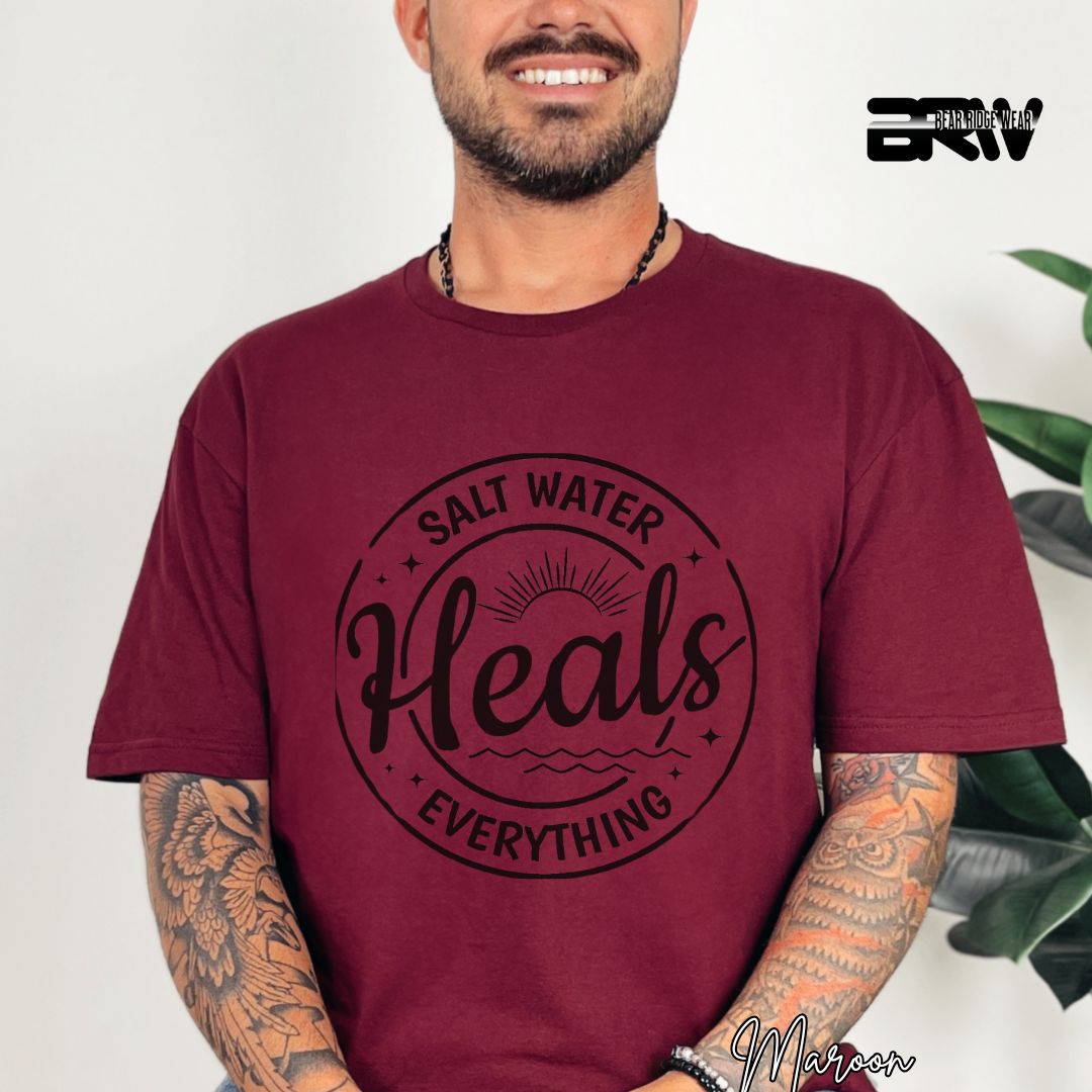 'Salt Water Heals Everything' Summer T- Shirt