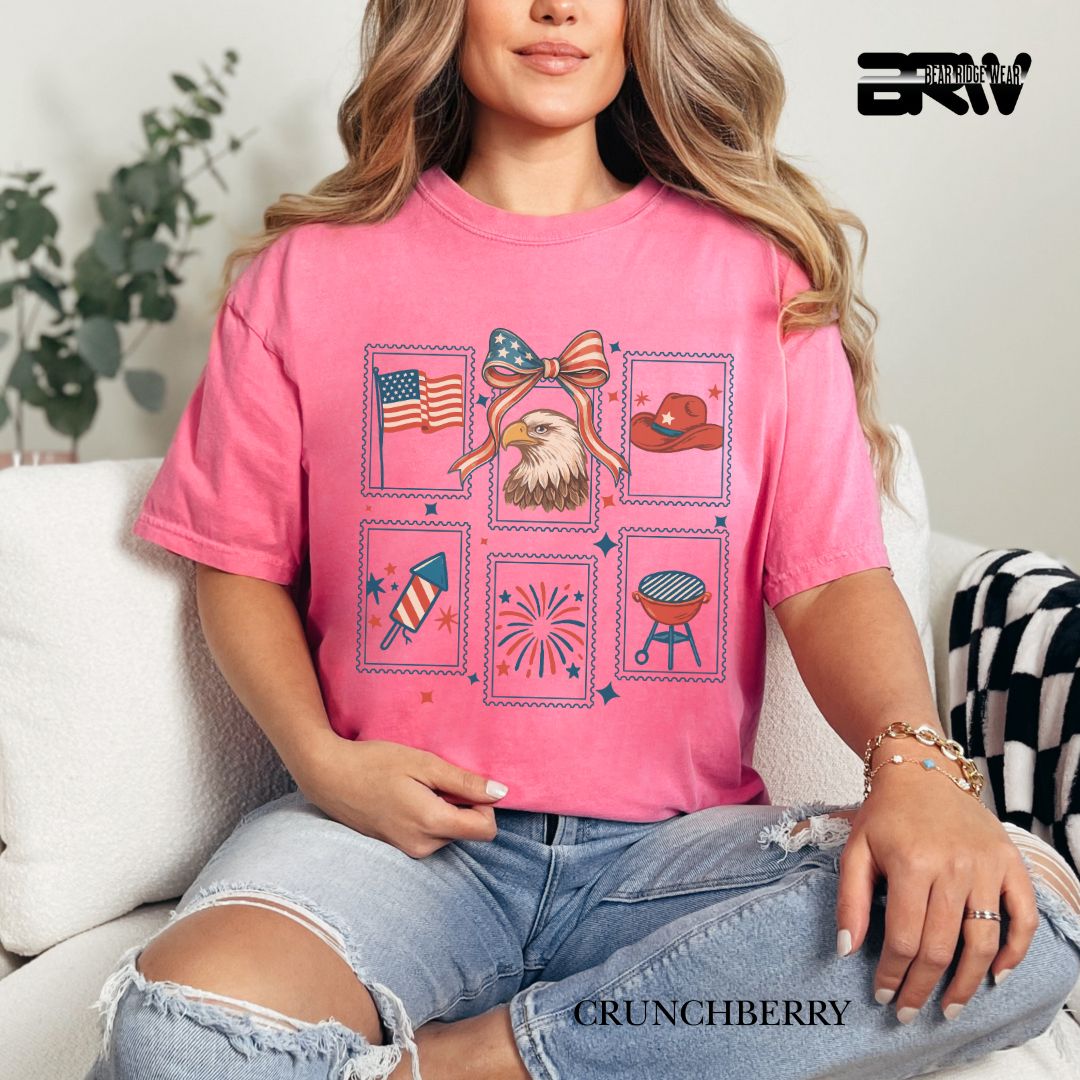 Stamps- Patriotic Tee