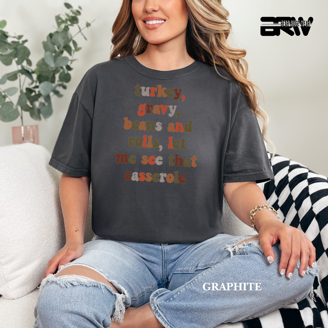 'Turkey Gravy-Casserole' Fall Tee
