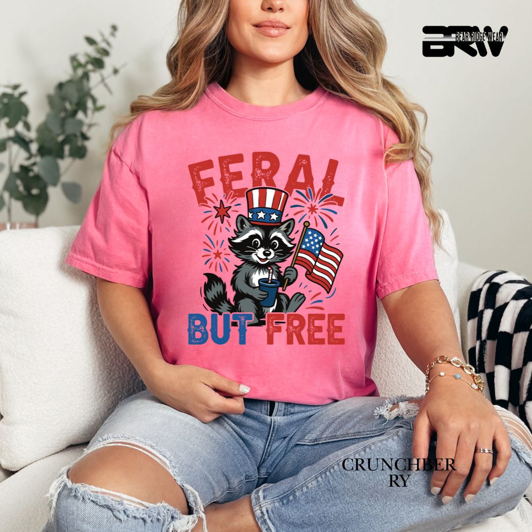 Feral-Raccoon- Patriotic Tee