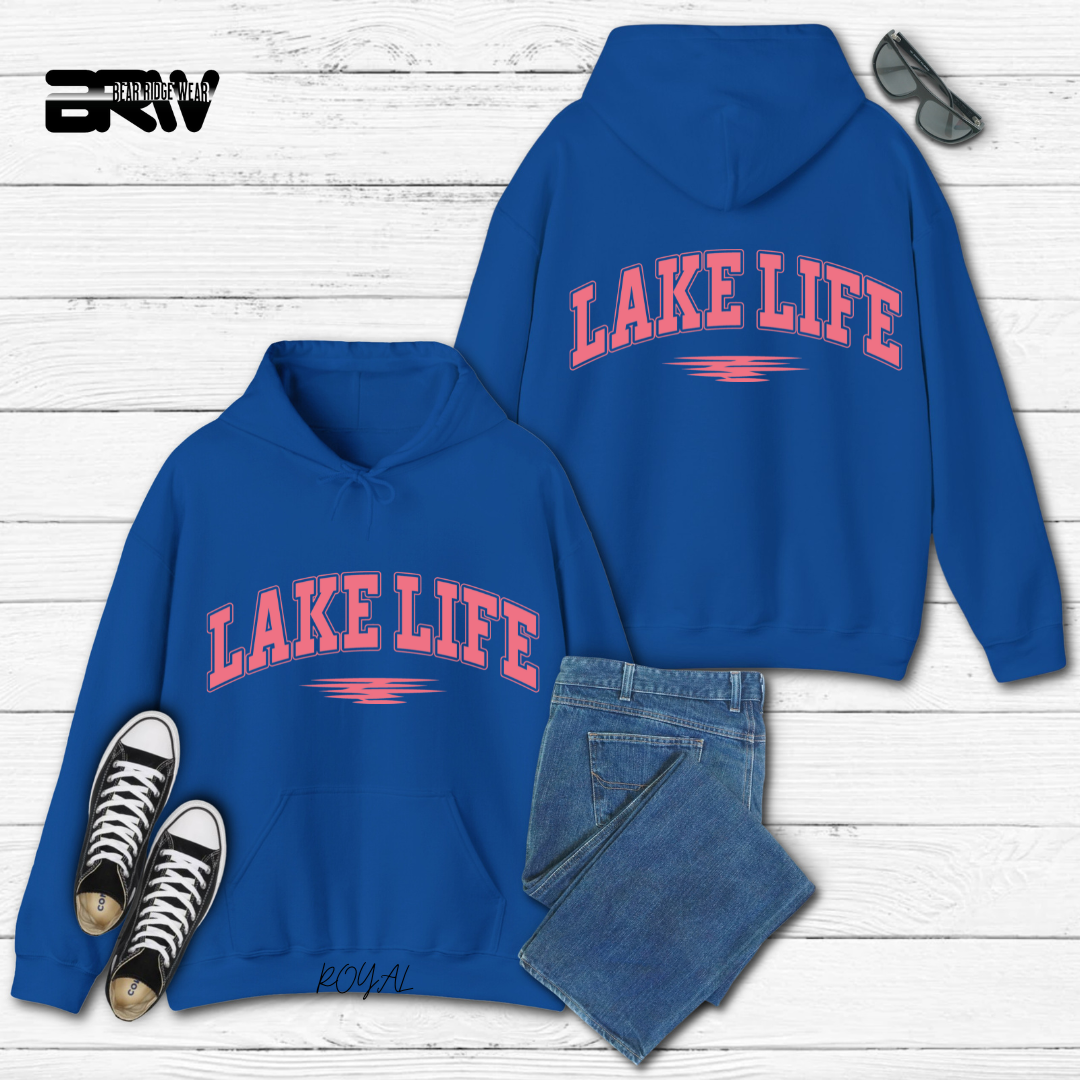 "Pink Stroke Lake Life" Hoodie