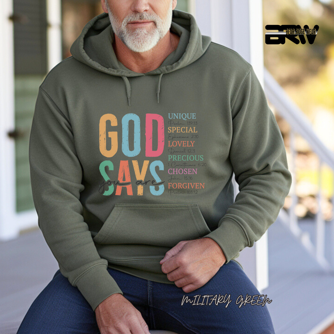 'God Says You Are' Faith Hoodie