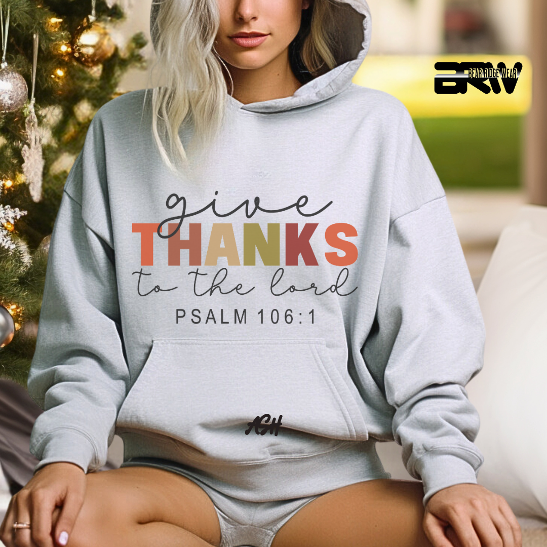 'Give Thanks To The Lord' Faith Hoodie