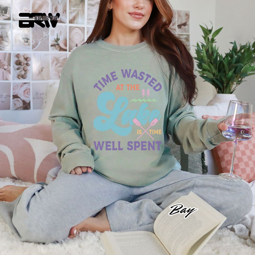 'Time Wasted At The Lake' Summer Long Sleeve Tee