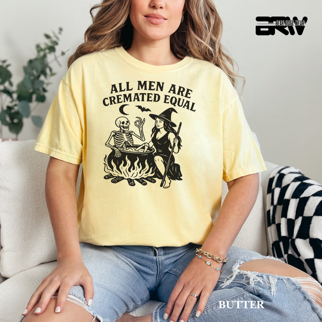 'All men are cremated equally' Fall Tee