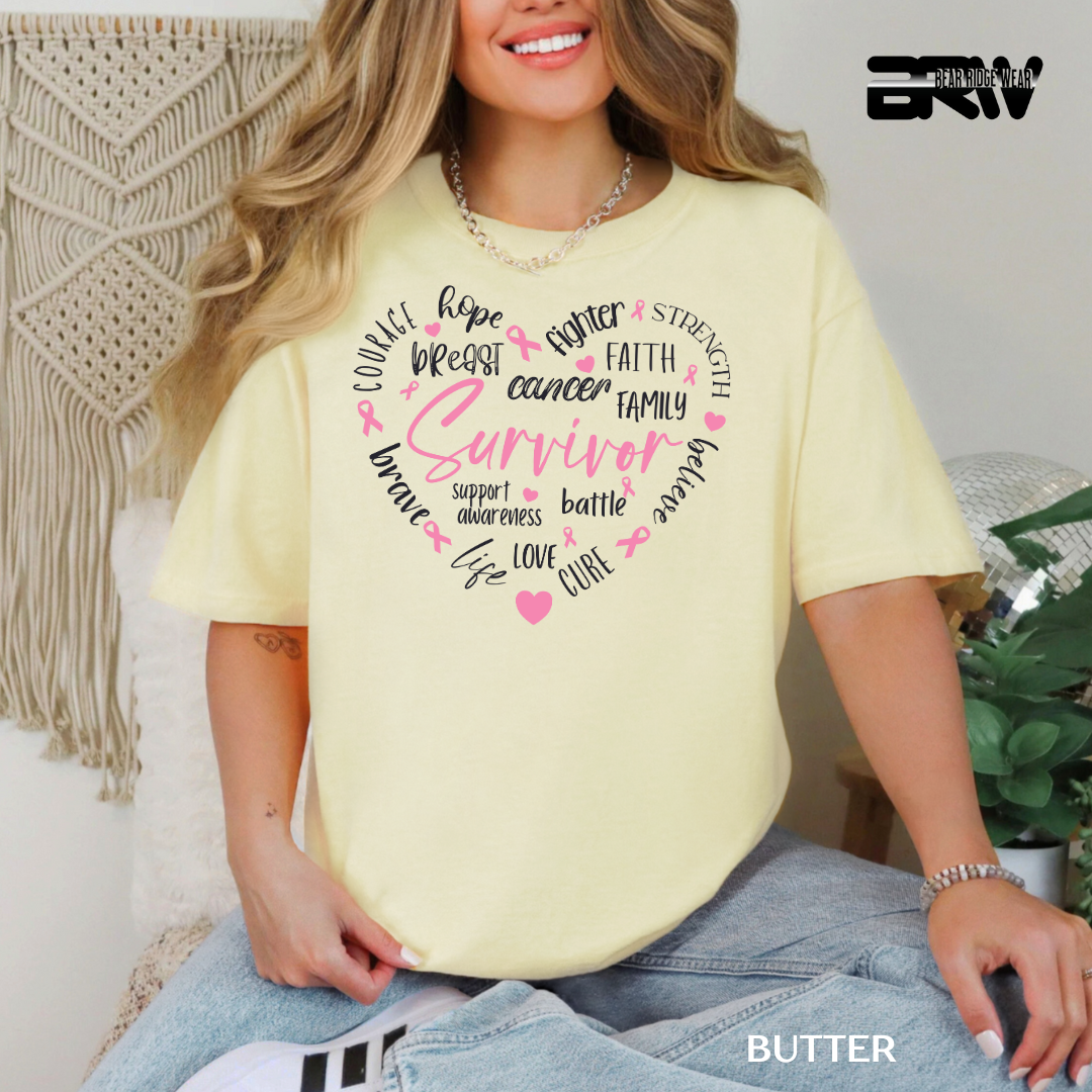 'Survivor Heart' Awareness Tee