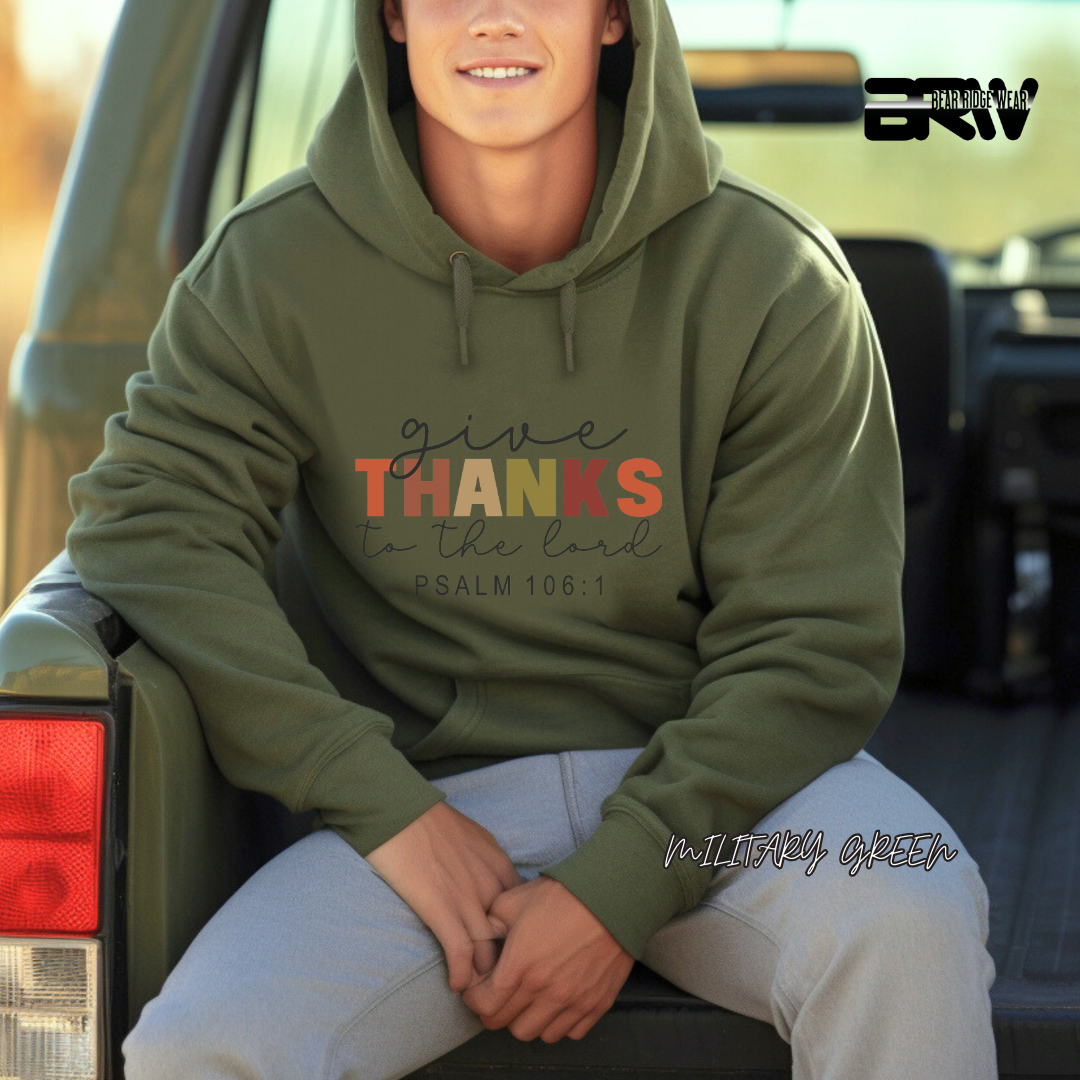 'Give Thanks To The Lord' Faith Hoodie