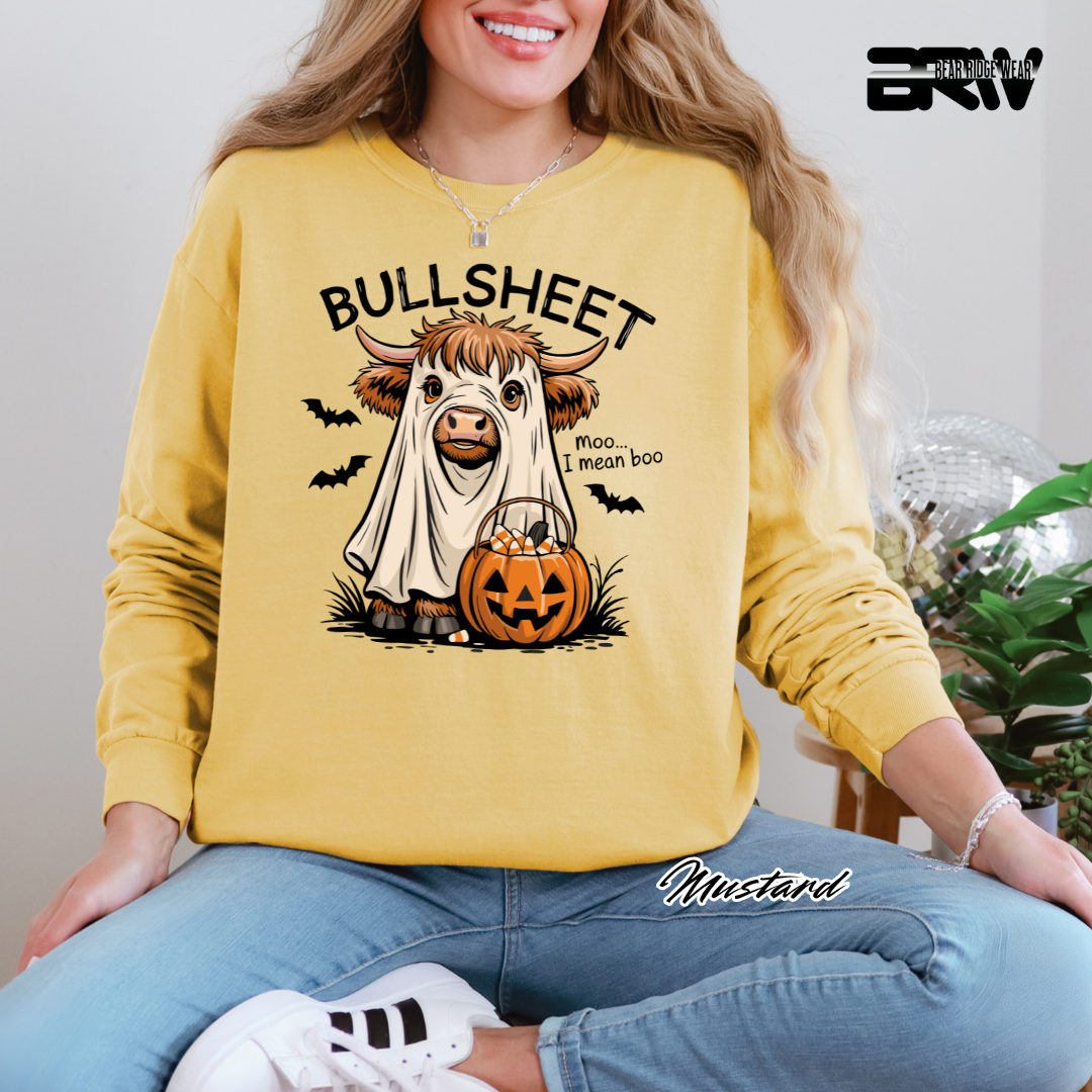 'Bull Sheet-Boo' Fall Long-Sleeve Tee