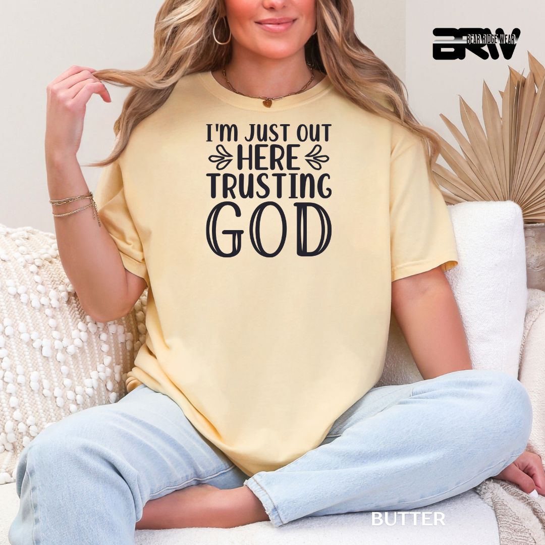 'I'm Just Out Here Talking To God' Faith Tee