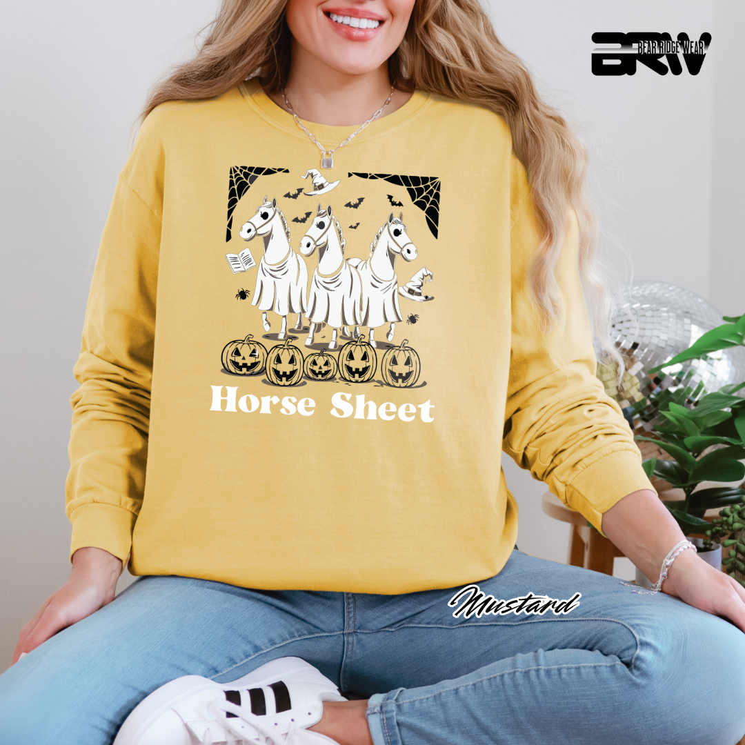 'Horse Sheet' Fall Long-Sleeve Tee
