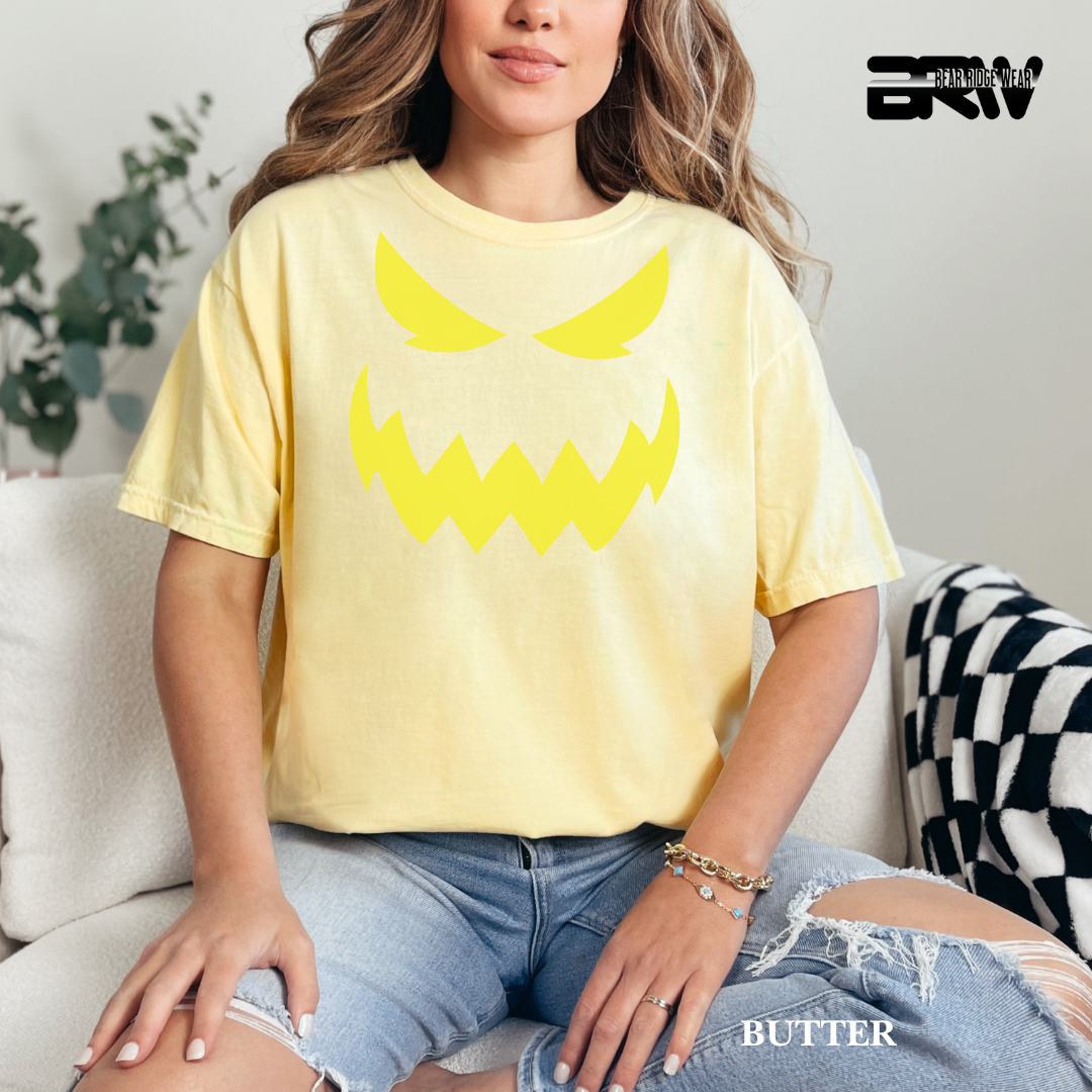 'Scary Pumpkin face' Fall Tee