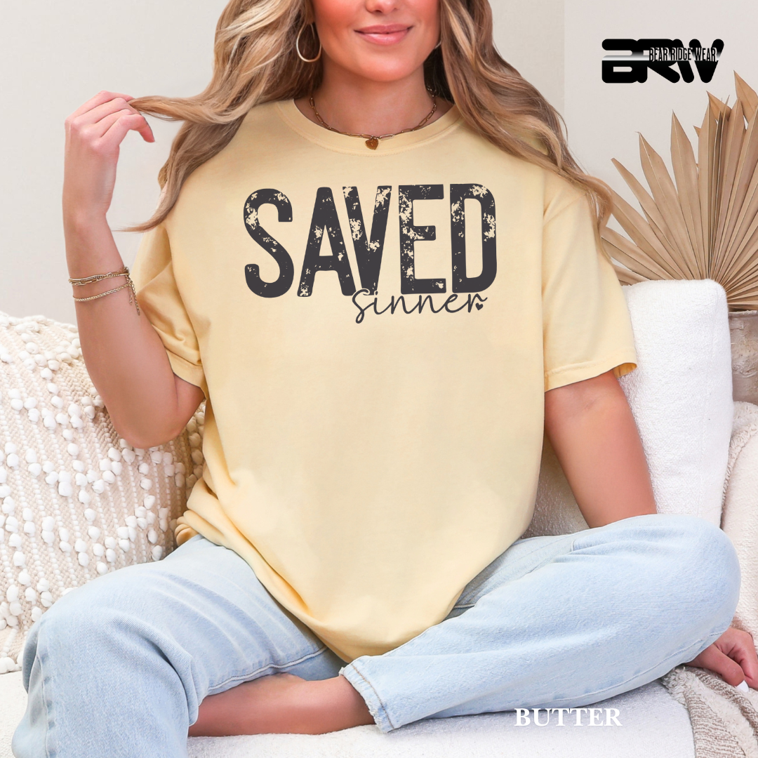 'Saved Sinner' Faith Tee