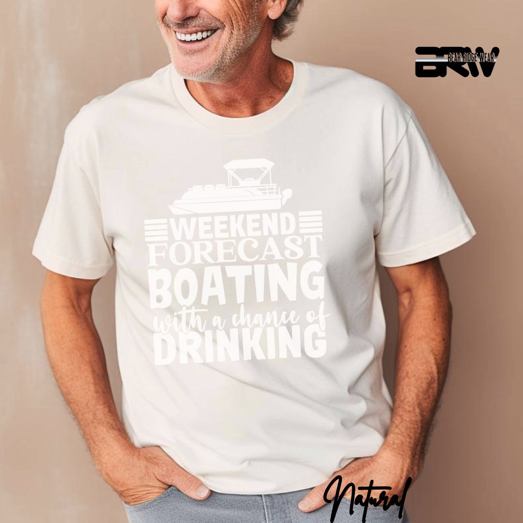 'Weekend Forecast-Boating' Summer T- Shirt