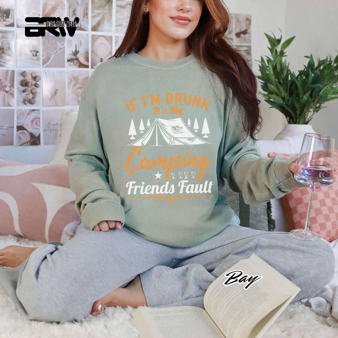 'If I'm Drunk-Camping' Summer Long Sleeve Tee