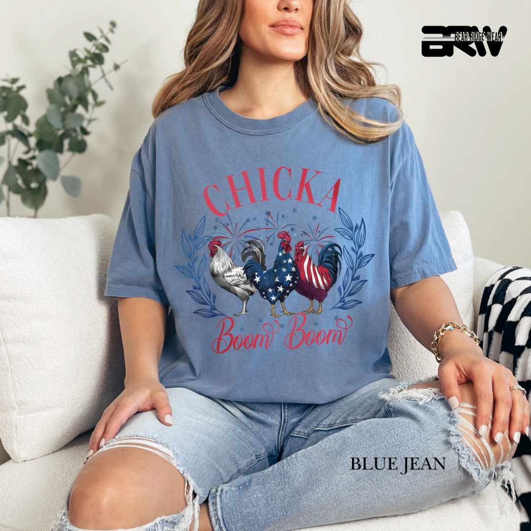 Chicka Boom Boom- Patriotic Tee