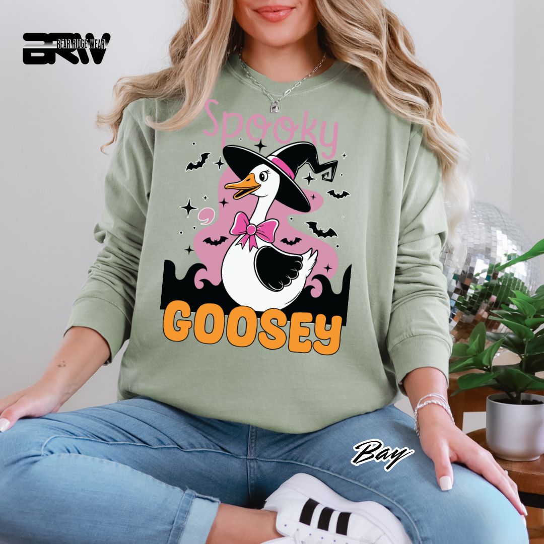 'Spooky Goosey' Fall Long-Sleeve Tee