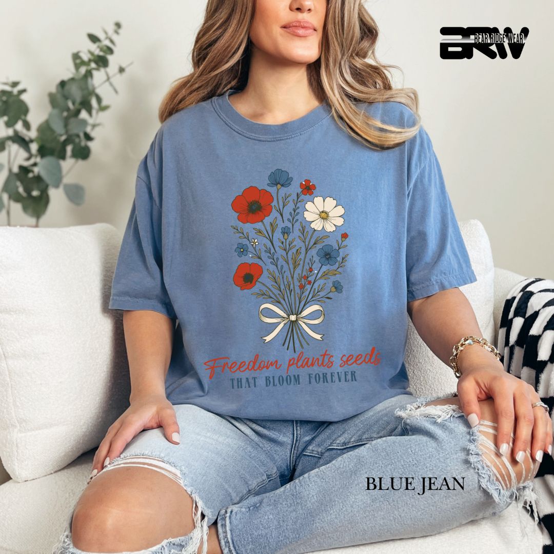 Freedom Plants Seeds- Patriotic Tee