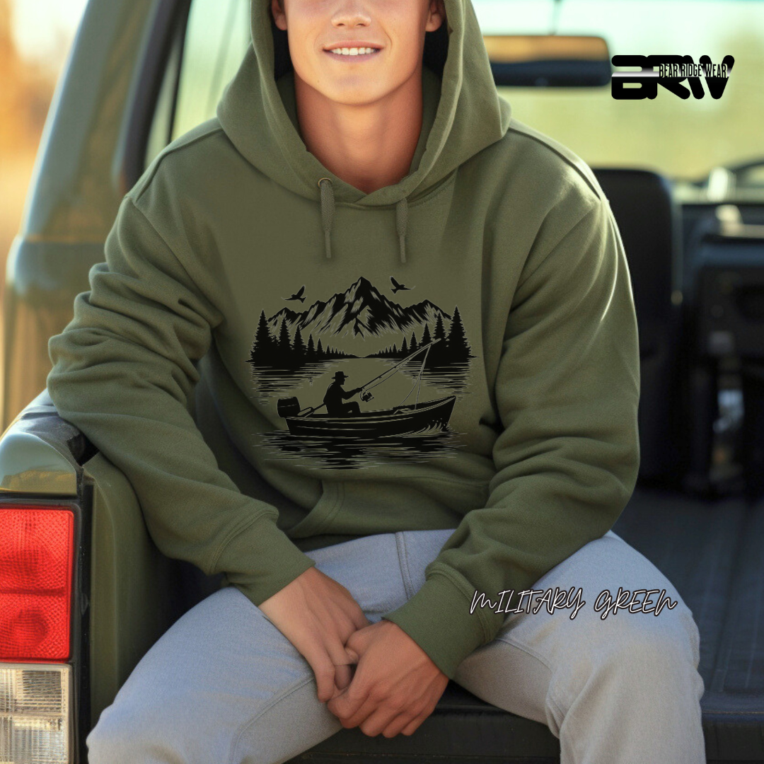 'Boat in a Lake' Hoodie