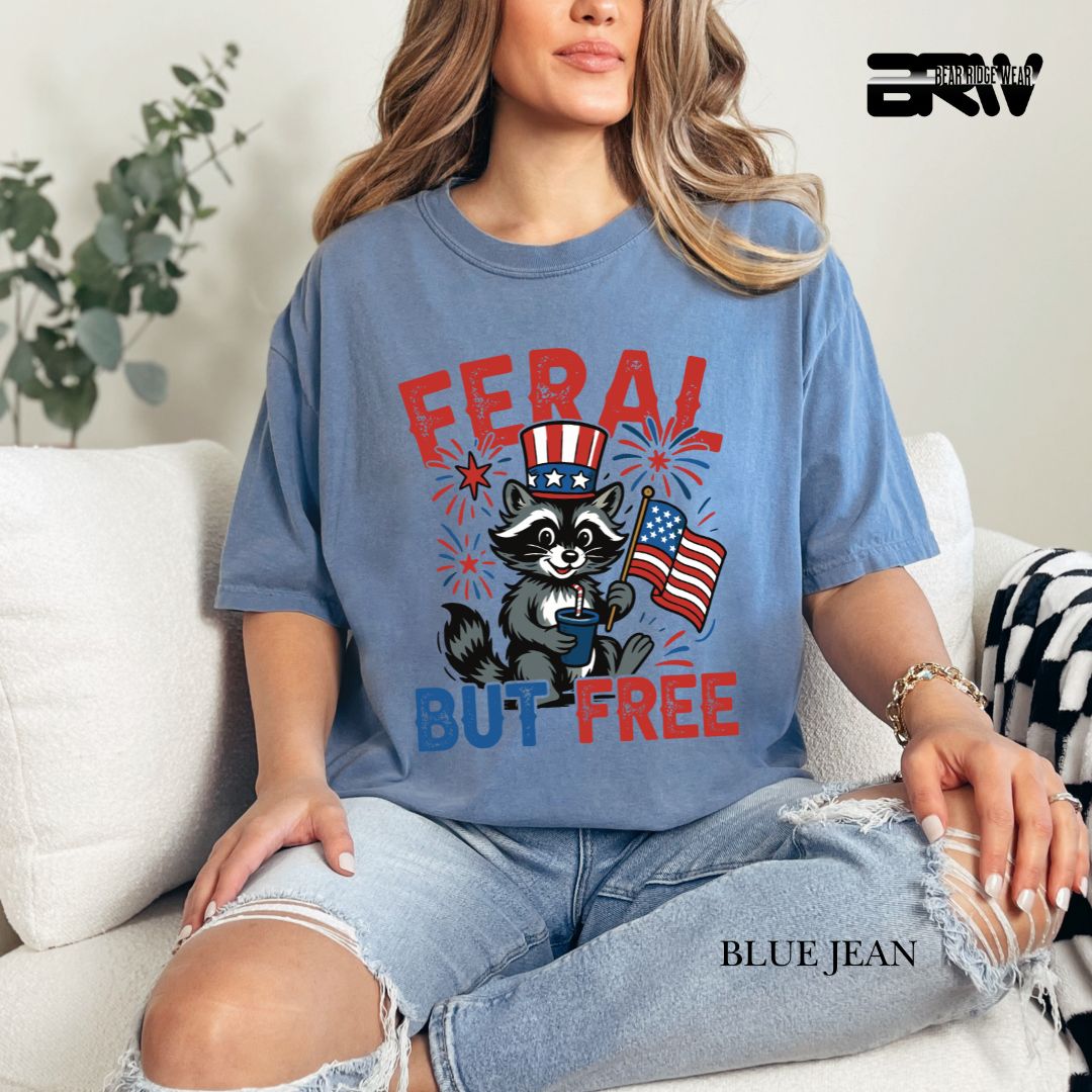 Feral-Raccoon- Patriotic Tee