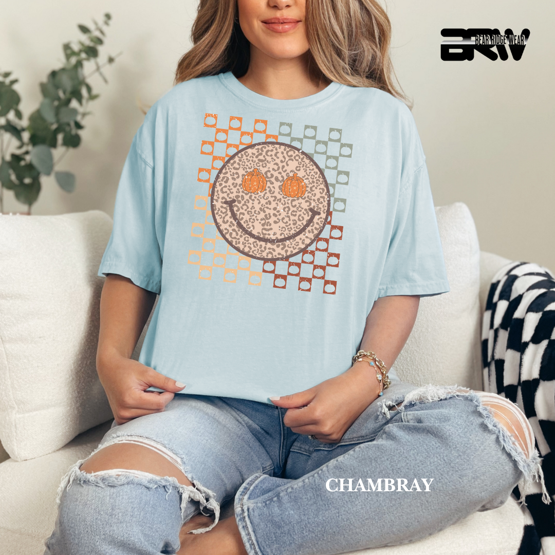 'Happy Face Pumpkin Eyes' Fall Tee