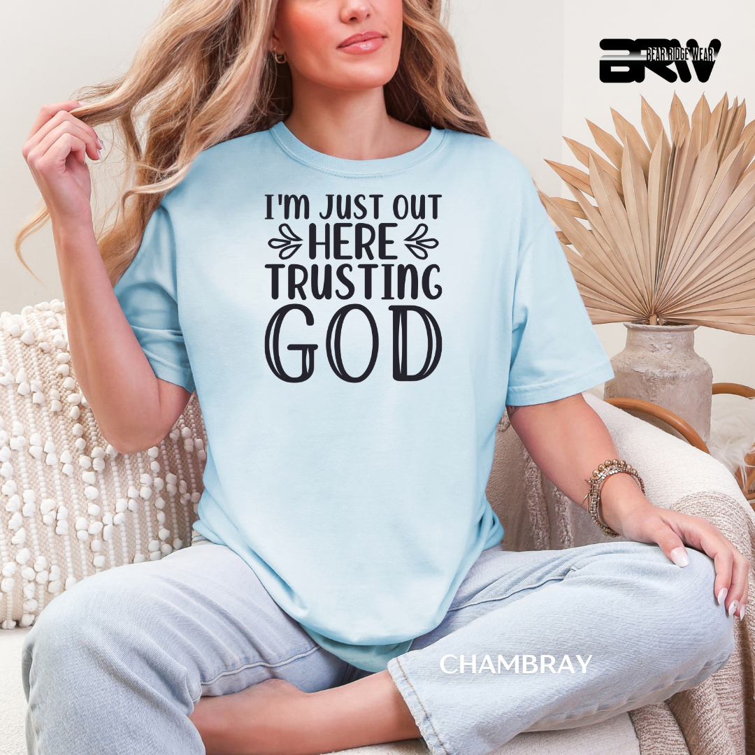 'I'm Just Out Here Talking To God' Faith Tee
