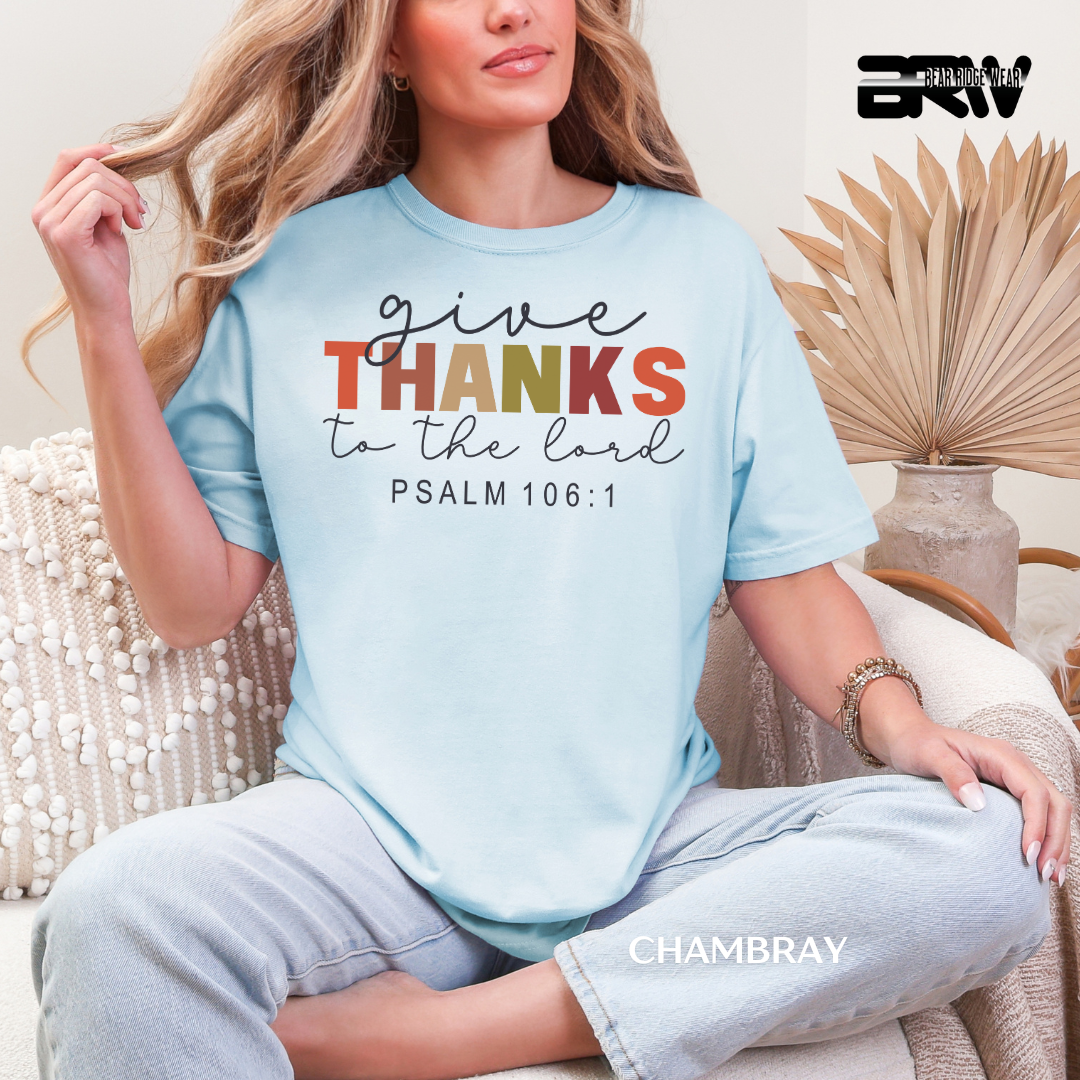 'Give Thanks To The Lord' Faith Tee