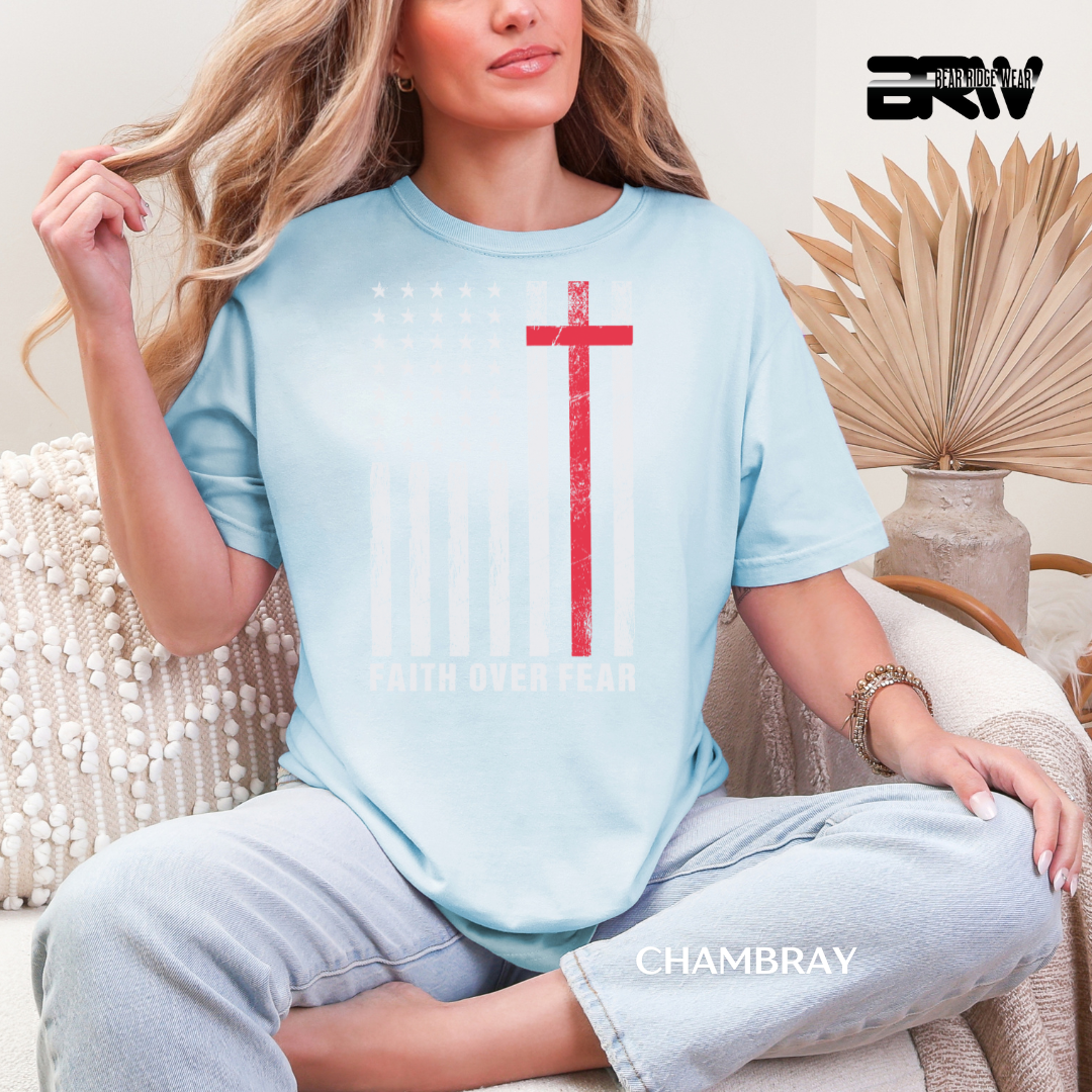 'Faith over Fear-Flag' Faith Tee