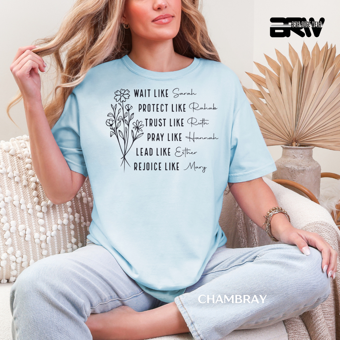 'Women Of Bibile with Sleeve' Faith Tee