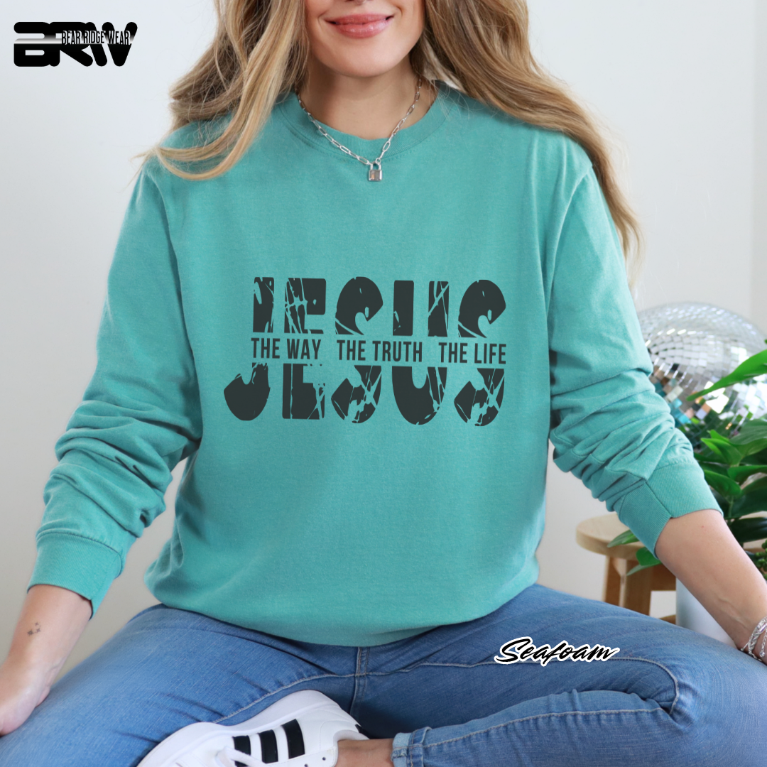 'Jesus The Way, The Truth, The Life' Faith Long-sleeve Tee