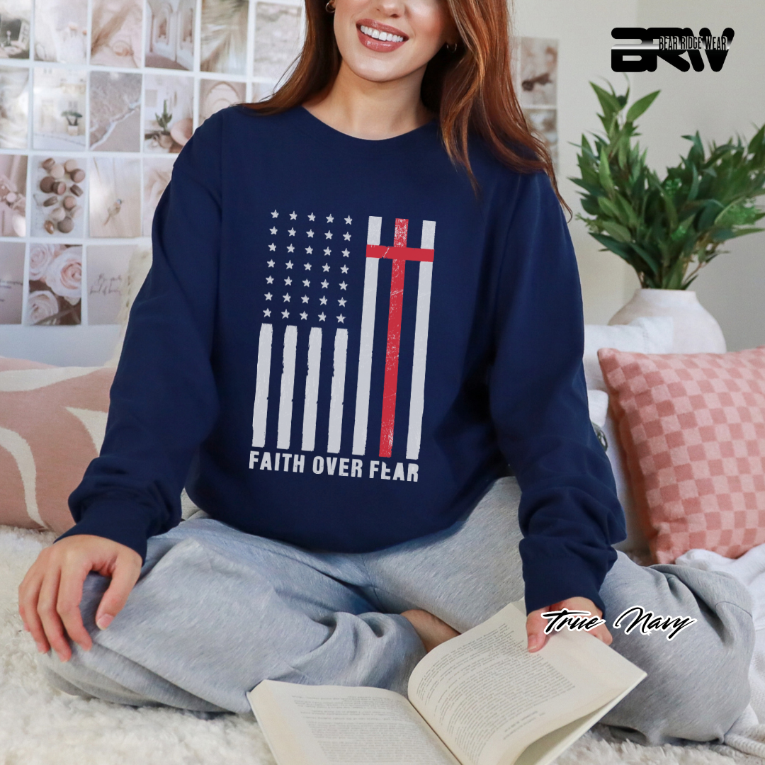 'Faith Over Fear' Faith Long-Sleeve Tee